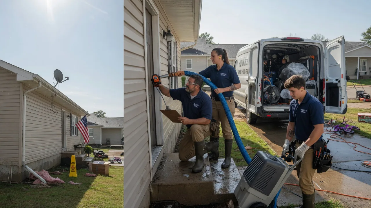 Ceiling Water Damage Restoration in Oldenburg, IN near me
